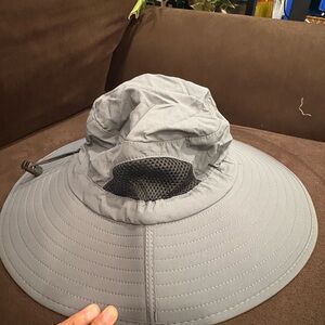 Men's Wide Brim Sun Hat - Light Gray